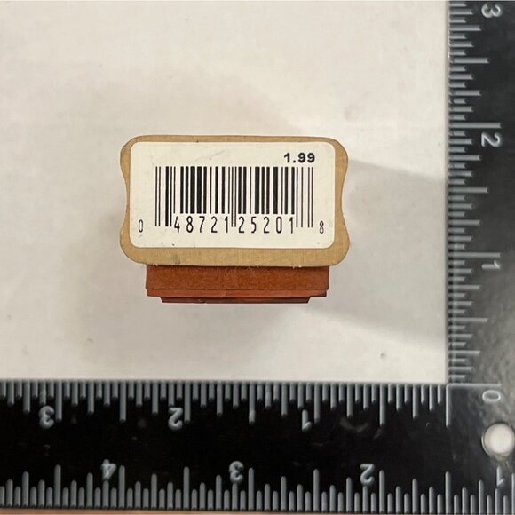 Unbranded Spider and Web Halloween Wood Mounted Rubber Stamp - Picture 3 of 3